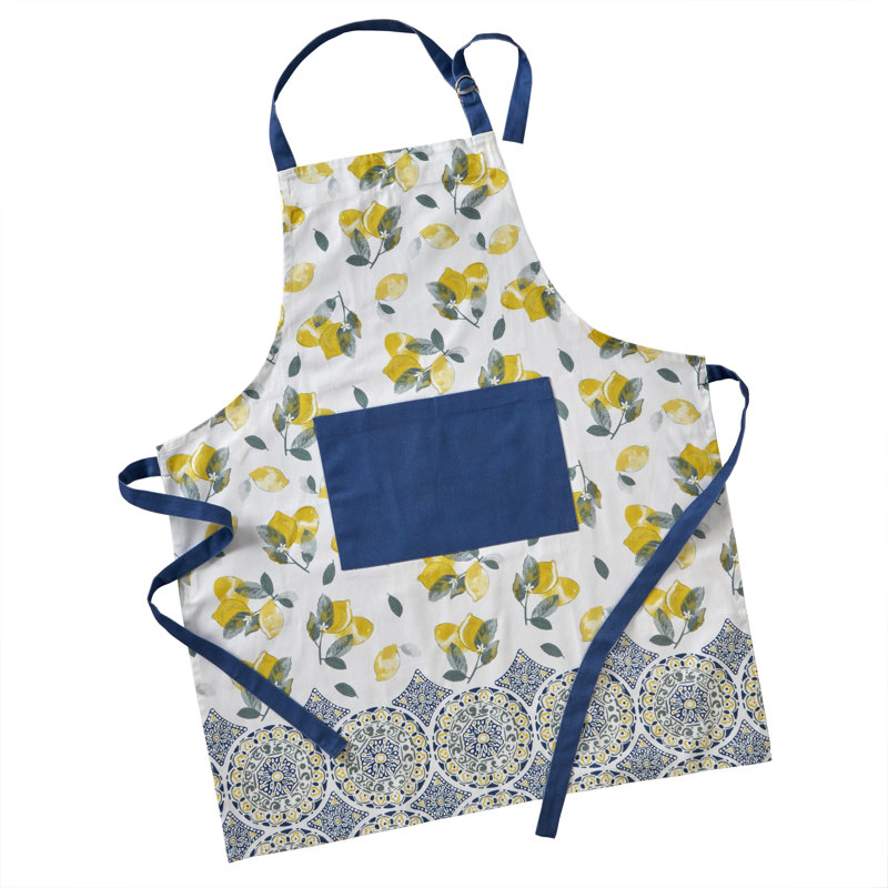 No Pattern Cotton Bib Apron