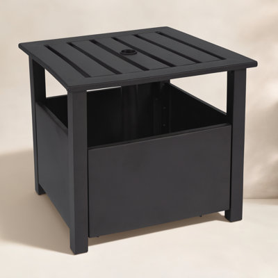 Steel Standing Umbrella Base Side Table