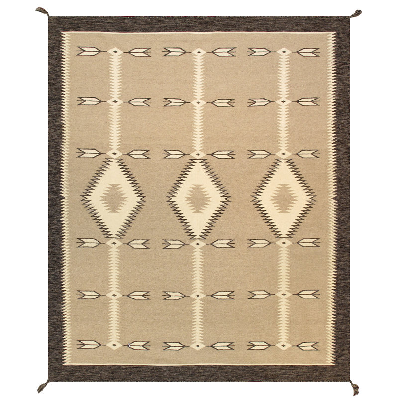 Tuscany Flatweave Wool Southwestern Area Rug