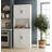71" Tall Pantry Cabinet With Charging Station, Farmhouse Kitchen Hutch With Adjustable Shelves, Modern Kitchen Pantry Storage Cabinet For Dinning Room & Living Room, Antique White-117528559