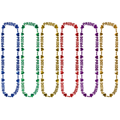 Pride Beads-Of-Expression, 32", 6 Necklaces/Package