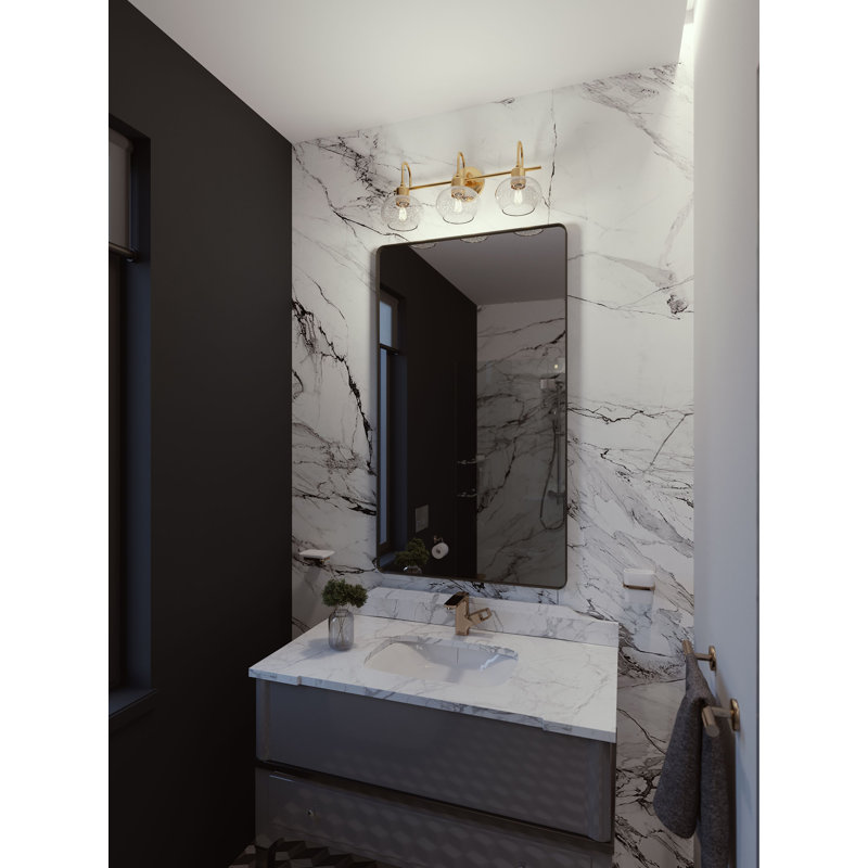 Éclairage pour meuble-lavabo à 3 lumières Kadeeja