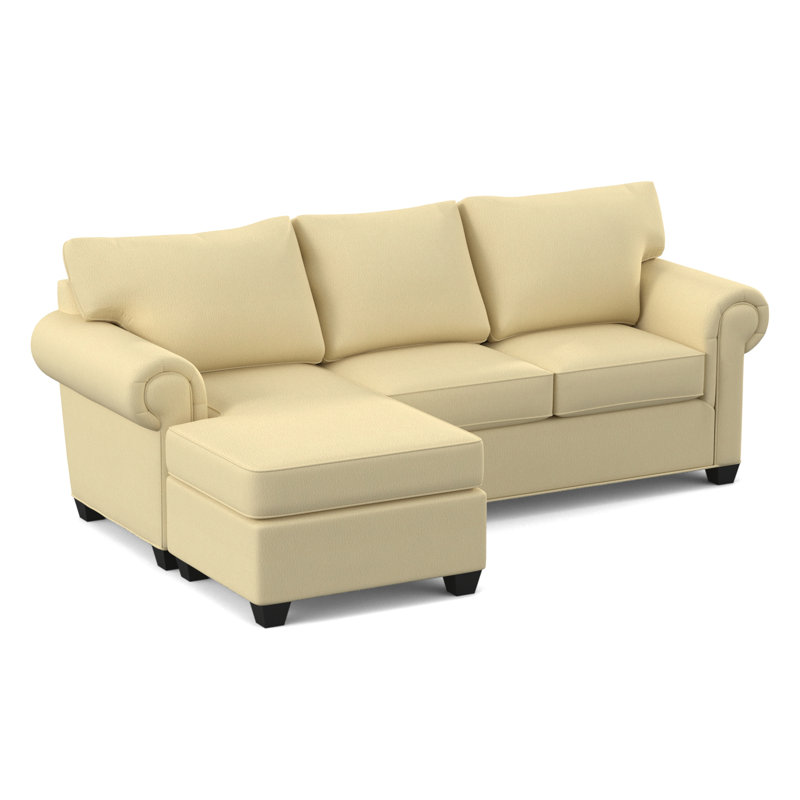Layla Sectional with Ottoman, Dillon Buff