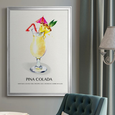 «Pina Colada», reproduction encadrée de qualité supérieure, prête à être accrochée