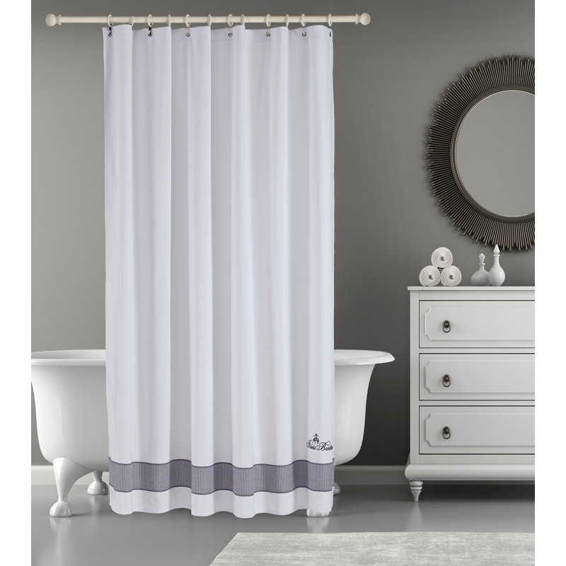 Rideau de douche simple de couleur unie, Anthracite
