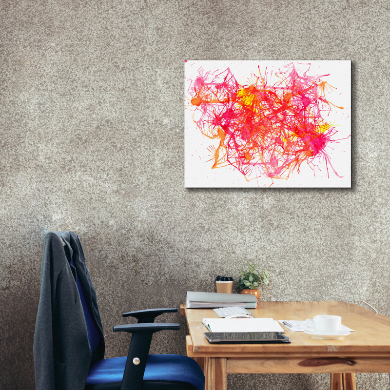 "Splatters 2" par Hello Angel, art mural sur toile, H 26 po x l 34 po x P 1,5 po