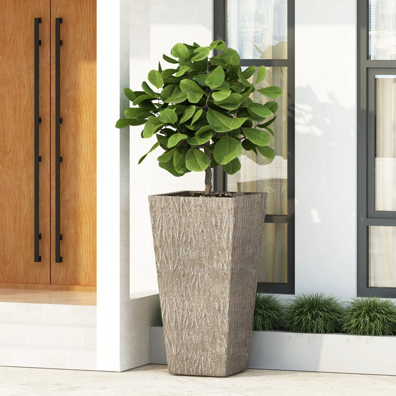 Pot de fleurs Mgo, H 31 po x l 16,25 po x P 16,25 po, Bois