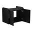 Meuble-lavabo 24 po avec lavabo en céramique, rangement flottant pour la salle de bain, armoire à deux portes, noir, portes doubles murales de style américain 24 po, lavabo-1397970309