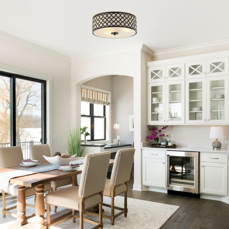 Yatesville Glass Flush Mount