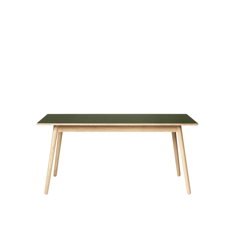 C35A Dining Table, 28.5”H x 63”L x 32.3”W, Olive Green