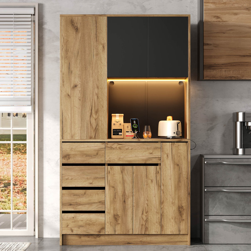 185cm Kitchen Pantry