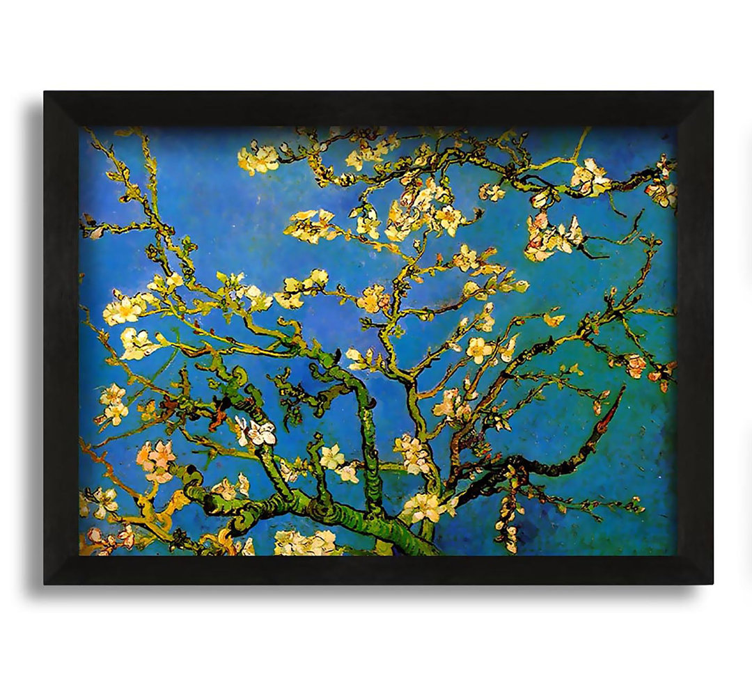 Gerahmtes Leinwandbild Blossoming Almond Tree von Van Gogh