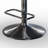 Lowell Adjustable Swivel Upholstered Mid-Century Modern Bar Stool with Ergonomic Curved Seat-929160869