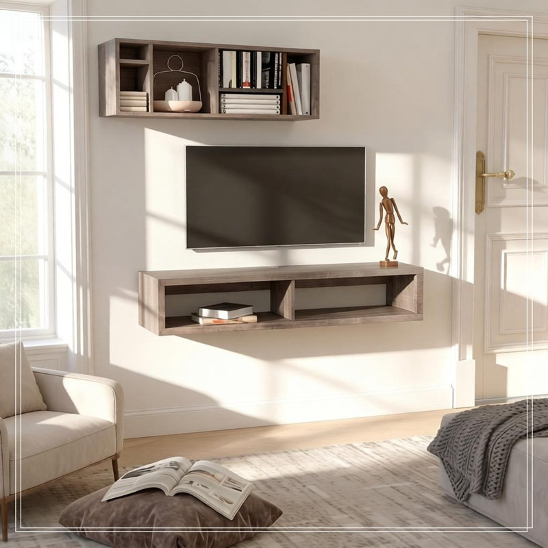 Wall-Mounted Boswell with Open Shelf