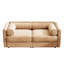 Canapé 2 places Camel Chenille avec rangement, dossier cylindrique, design moderne et ergonomique discret, montage rapide et facile, tissu de qualité, espace de rangement, soutien optimal, schéma de montage simple