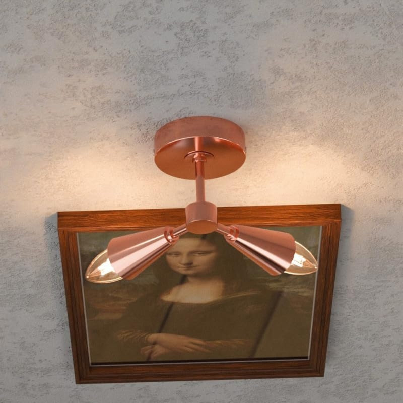 Bocchino Armed Sconce, Rose Gold