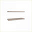 Ensemble de 2 tablettes flottantes murales modernes | Taupe | Bois d'ingénierie