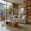 Canapé moderne avec 2 coussins décoratifs et pieds taupe Wécy