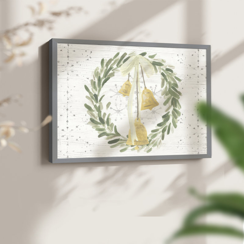 Weathered Aspen Wreath Collection A -Framed Print - Restickable