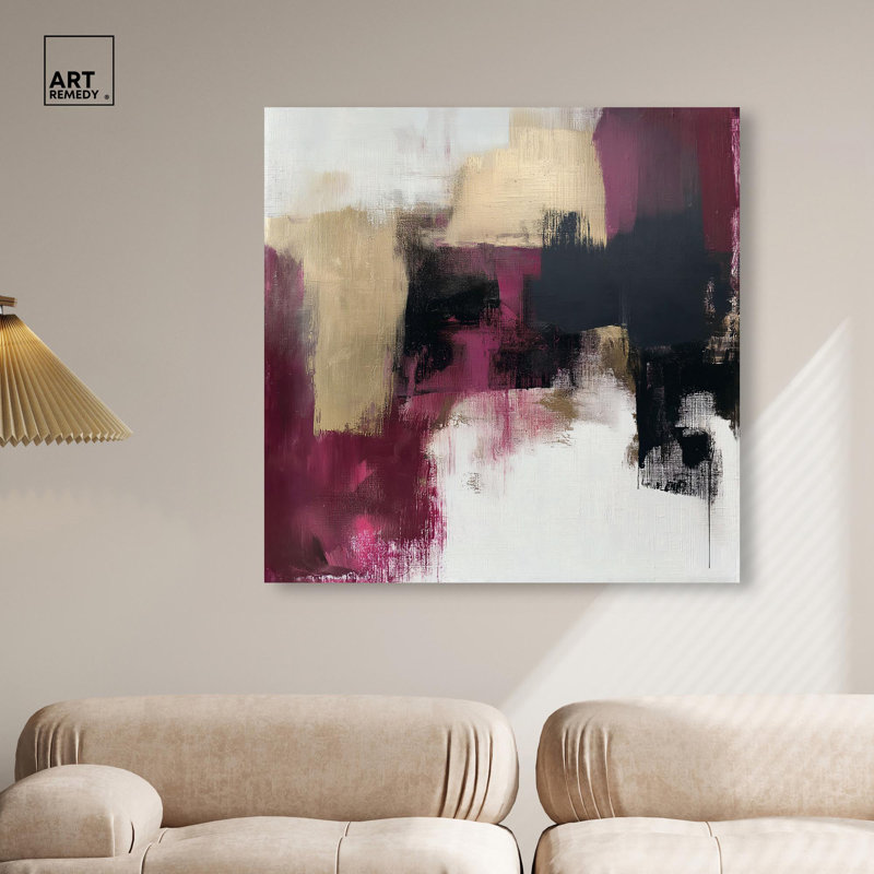 Décoration murale élégante Golden Dusk I par Art Remedy, 30" H x 30" W, Toile tendue, Frameless Painting