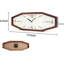 Horloge murale rétro en bois, horloge murale carrée 18 po