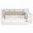 Daybed With Storage Shelves,drawers,charging Station,led Light,desk And Upholstered Headboard And Backrest-13380883