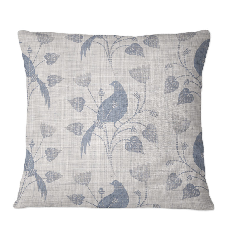 Coussin décoratif imprimé rétro Vintage Farmhouse Flower II, 16 po x 16 po