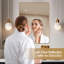 24X32 Inch Gold Aluminium Frame Bathroom Wall Mirror - Clear Reflection, No Hd Float Glass, Rust Frame, Proof , Z Bar Bracket For Installation In Glass Alloy Membrane, Easy Mounting