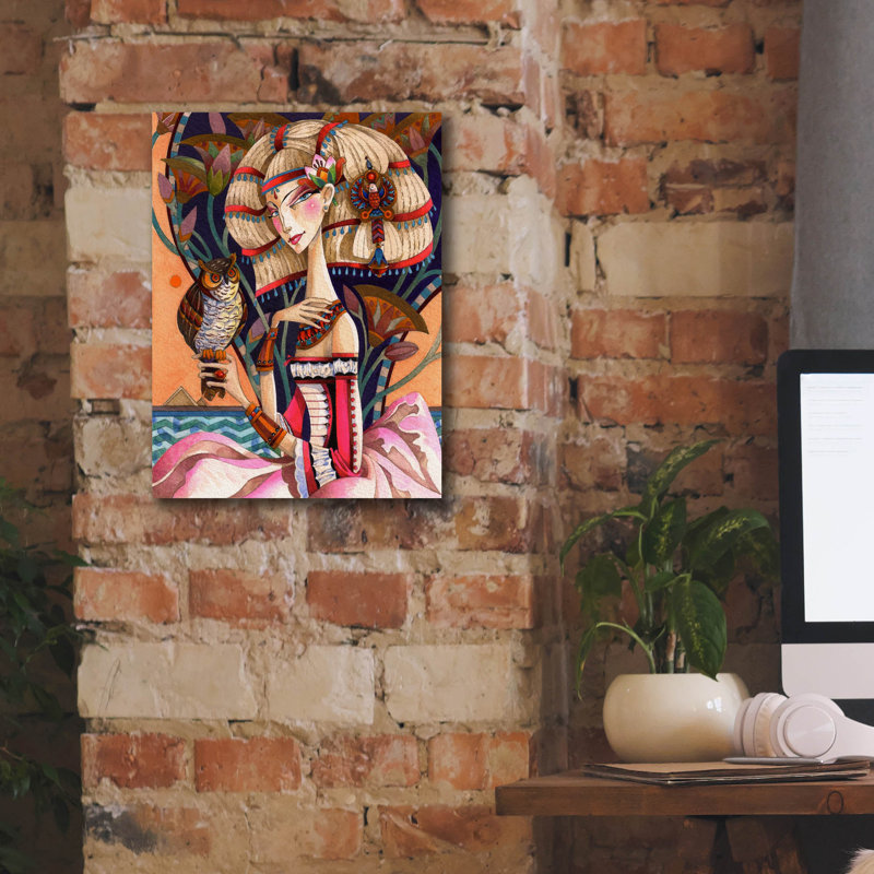 «Cleopatras Long oublier la période blonde» par David Galchutt, art mural sur toile, H 16 po x l 12 po x P 0,75 po
