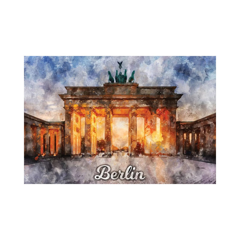 " Berlin " by Durro Art, 26" H x 40" W x 1.5" D
