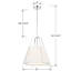 Luminaire suspendu tambour 3 lumières Altman-1346776126