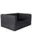 Montecito Woven N-Dura Resin Wicker Outdoor Lounge Chair - Onyx-445133052-445133025