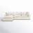 Ellaria 4 - Piece Modular Upholstered Reversible Chaise Sectional-1080502104