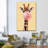 " Giraffe Bubble Gum Canvas Print "-1845286778