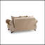 Causeuse de style traditionnel en bois d'ameublement en chenille de couleur beige