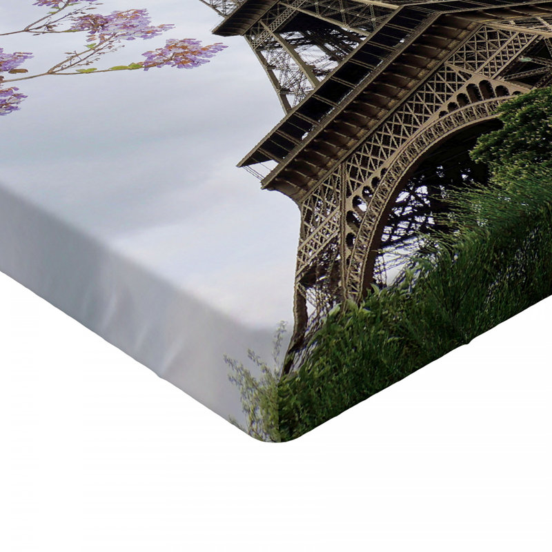 Drap-housse en microfibre Tour Eiffel, Simple TG