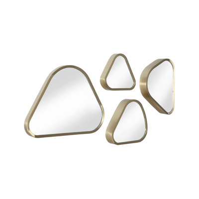 Pebble 4 Piece Pebble Beveled Mirror Set