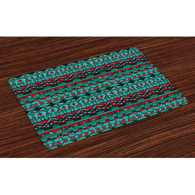 Mcclay Tribal Hand Drawn Aztec Placemat