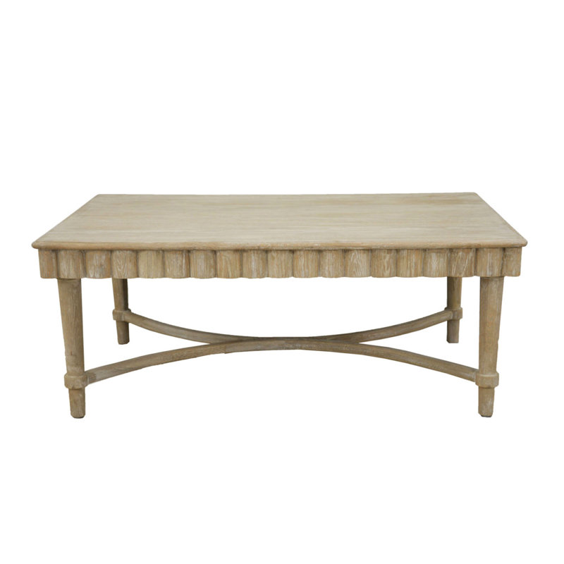 Manos Solid Wood Coffee Table, Natural Oak
