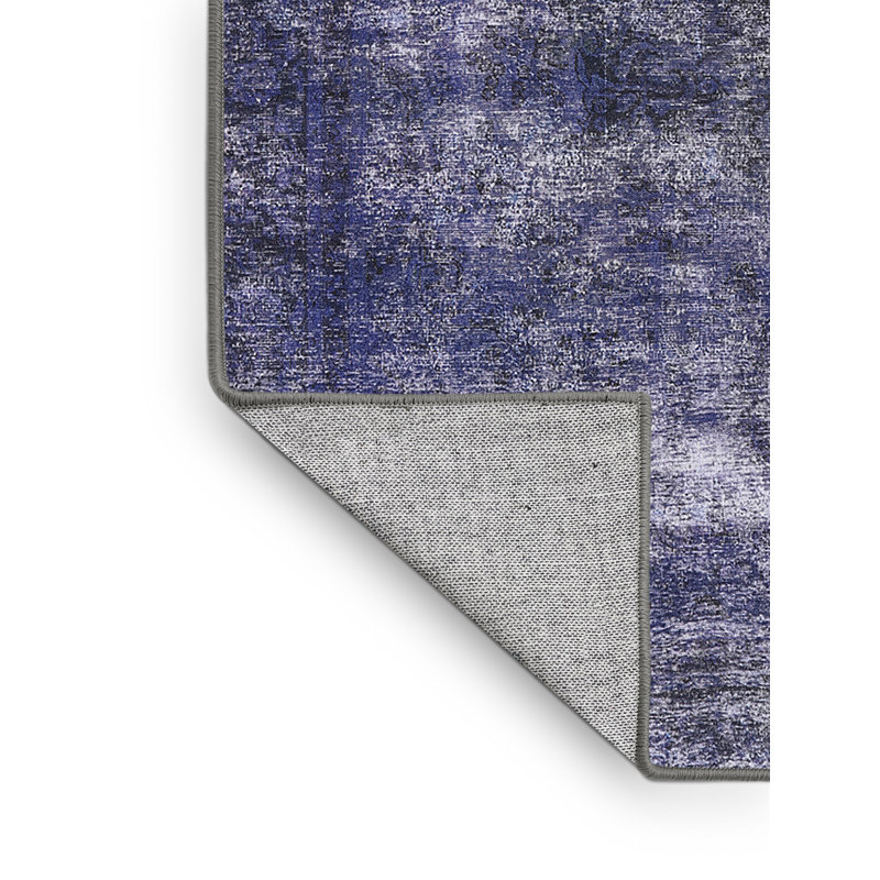 Tapis 100% Mid-Century moderne 1860 lavable à la machine, Rectangle 4 pi x 6 pi
