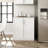 Whiffen White Storage Cabinet with Panel Doors 24.5" D x 32" W x 36" H