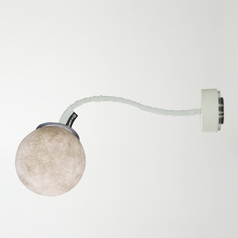 Luna Armed Sconce, White