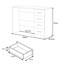 Eva High Gloss 4 Drrawer Dressing Table - H: 72cm x D: 39.5cm x W: 99cm-27474075