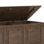 Coffre de rangement en bois massif avec dessus rabattable l 51 po Connaught-458839515