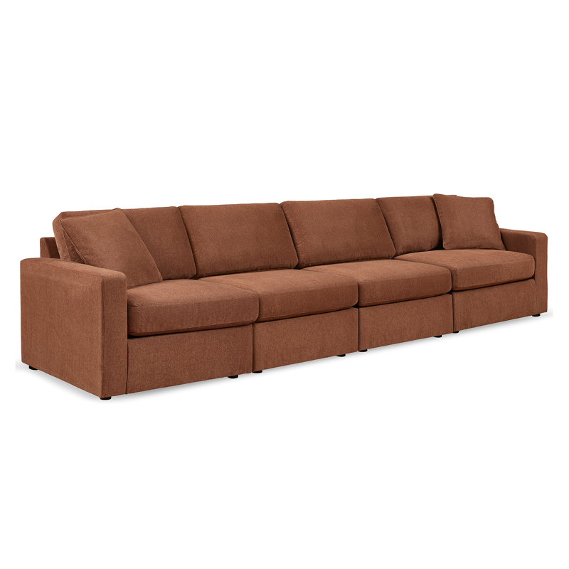 Canapé Chesham Bulwell, Brun, H 36 po x l 140 po x P 32 po, 4