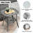 Wicker 6 - Person Outdoor Seating Group With Cushions With Fire Pit Table And Swivel Rocking Chairs-1283541873