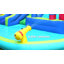 Glissade d'eau gonflable 201,6 po x 165,6 po avec soufflerie