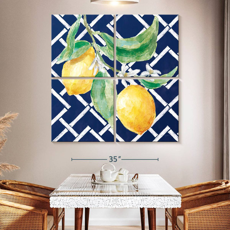 Yarlin Everyday Chinoiserie Lemons I, 50" H x 50" W