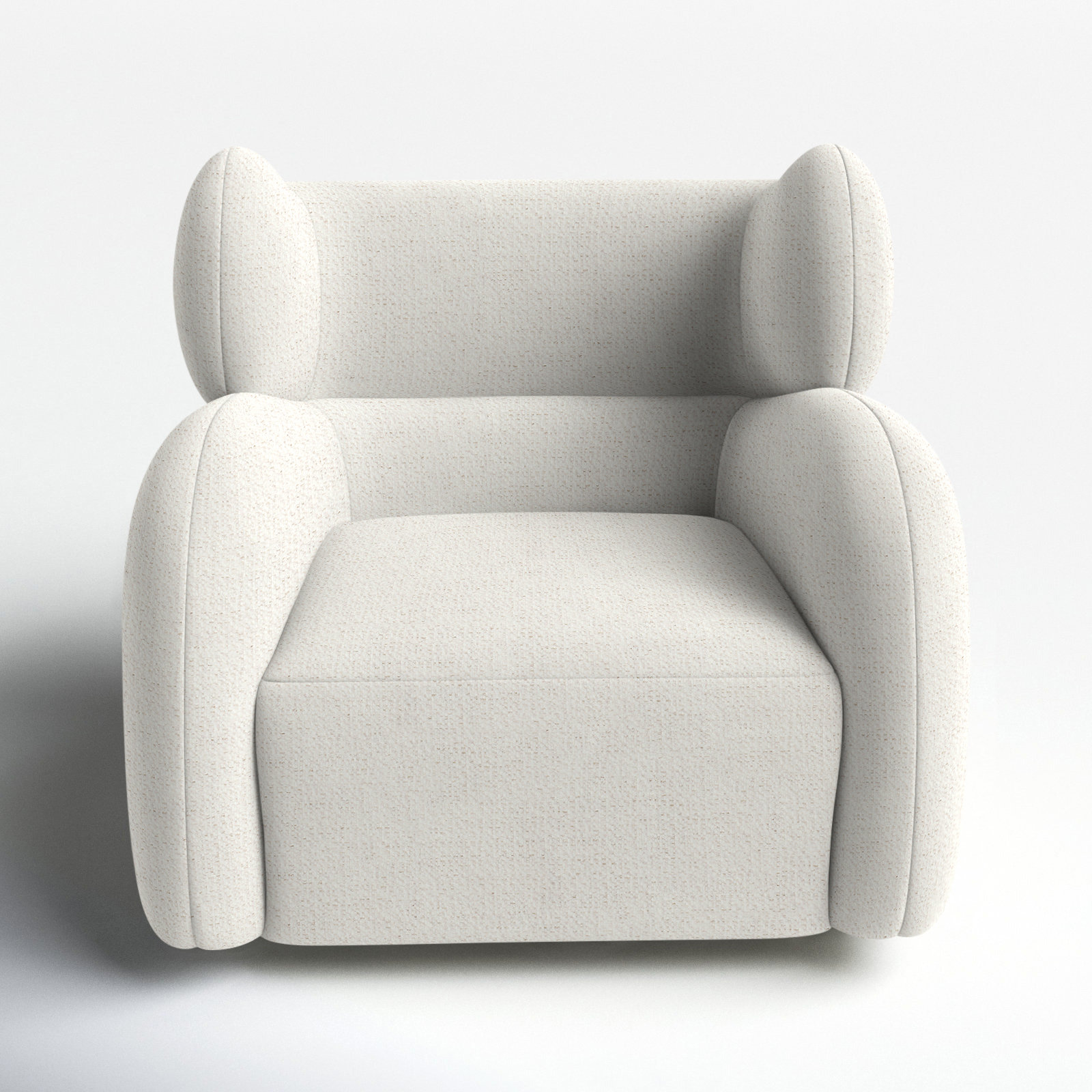 Pablo Upholstered Swivel Armchair, Dorado Snow Crypton® Chenille 5558-000
