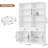 78.7" Tall Bookcase with 2 Drawers, X-Doors-439887097